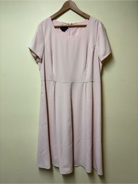 Vintage Pendleton Pastel Pink Women’s 80’s Crepe Flowy Dress - Large
